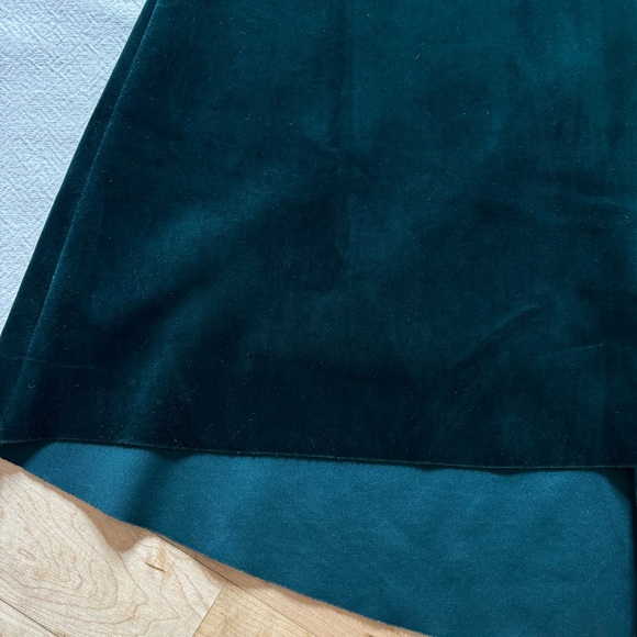 Eliza J Emerald Green Velvet One Shoulder Bow Gown Maxi Dress 4 - Picture 5 of 7